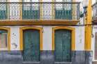 Angra do Heroismo, Portugal. Old traditional buildings. Art Print